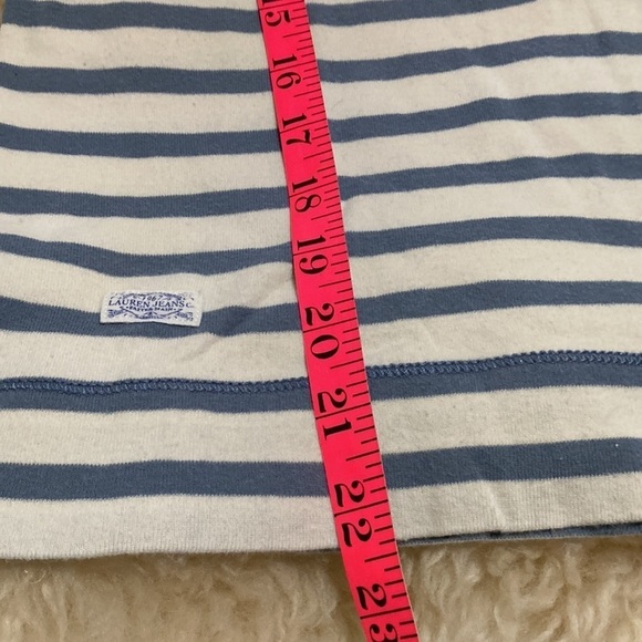 LRL striped zip accent top size L - Picture 7 of 8